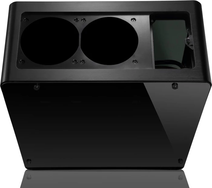 Jonsbo UMX4, schwarz, Glasfenster