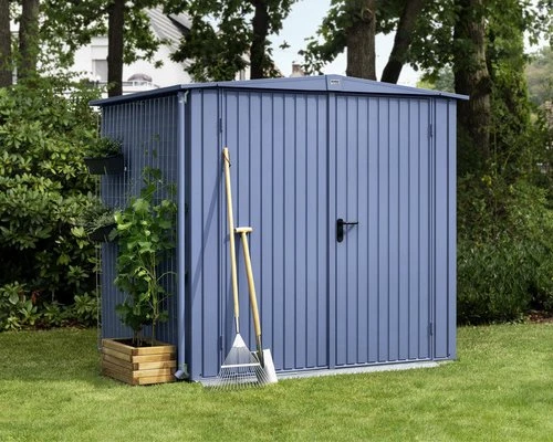 EcoStar Trend Euroline Typ 2 Gerätehaus taubenblau