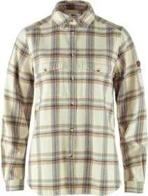 Fjällräven Övik Heavy Flannel Hemd langarm chalk white/fossil (Damen)