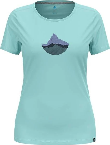 Odlo F-Dry Mountain Funktionsshirt kurzarm aqua haze (Damen)