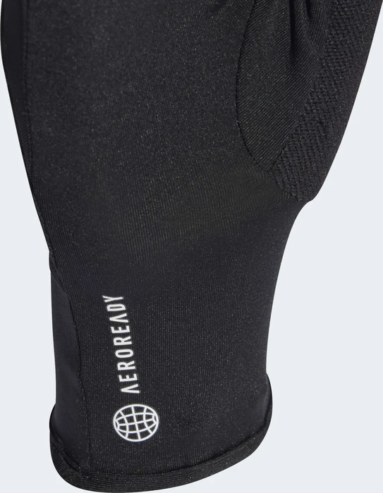 adidas Aeroready Laufhandschuhe black/reflective silver