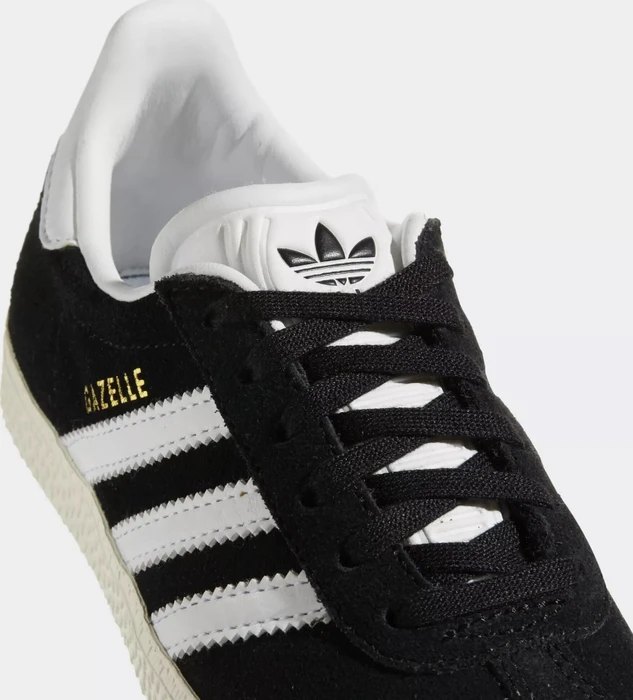 adidas Gazelle core black/footwear white/gold metallic (Junior)