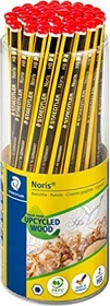 Staedtler Noris 120 Bleistift HB graphit, schwarz/gelb, Runddose, 50er-Pack