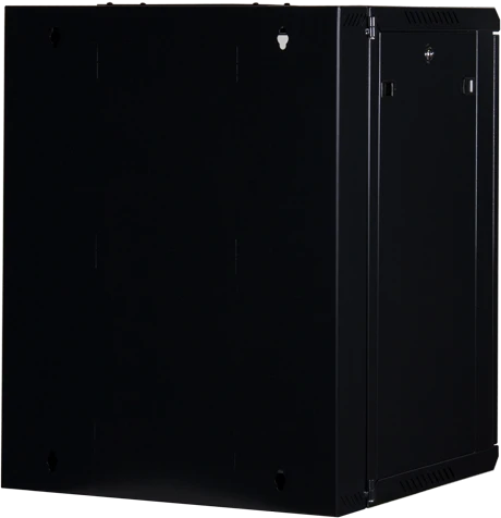 Rockstable 19" Wandschrank 12HE, Sicherheitsglastür, IP2X, schwarz, 600mm tief