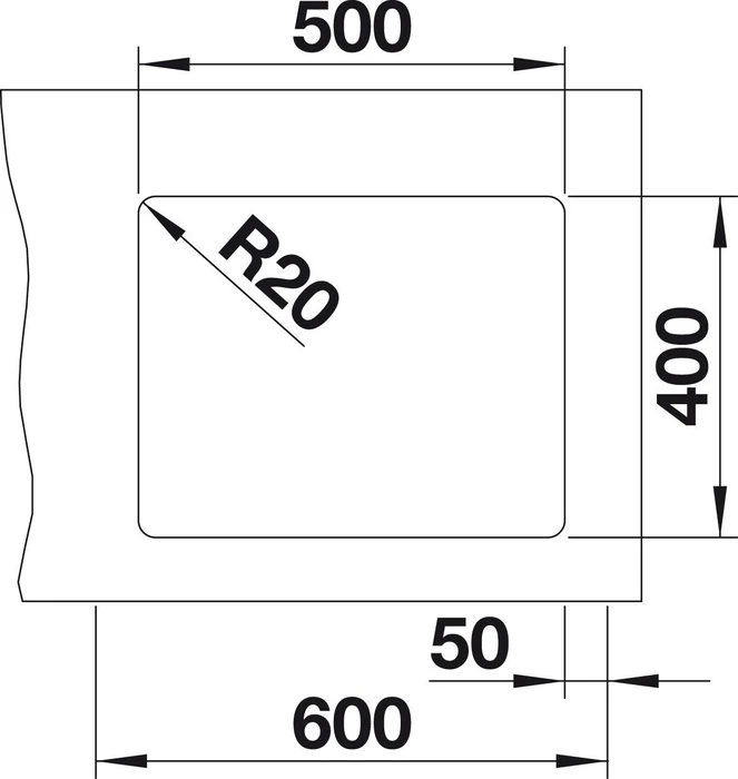 Blanco Etagon 500-U InFino Unterbau Becken mittig muskat