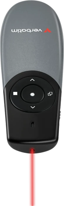 Verbatim Focus Wireless Presenter mit rotem Laserpointer, grau/schwarz, USB-A
