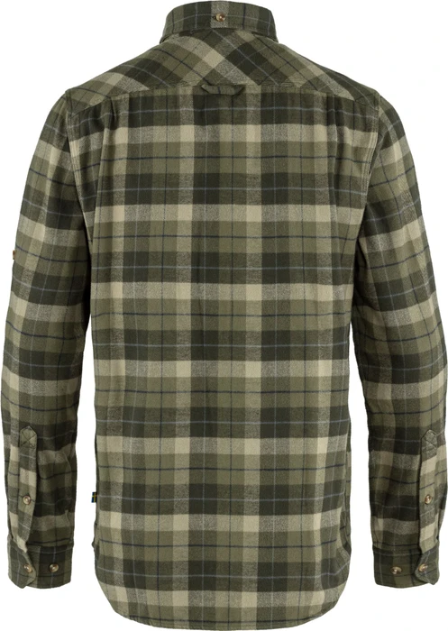 Fjällräven Singi Heavy Flannel Hemd langarm green/deep forest (Herren)