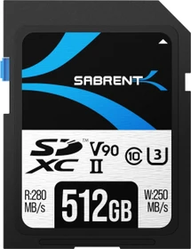 Sabrent Rocket V90 R280/W250 512GB, UHS-II U3, Class 10