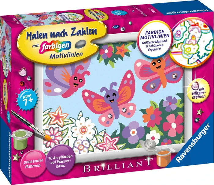 Ravensburger Malen nach Zahlen Fröhliche Schmetterlinge