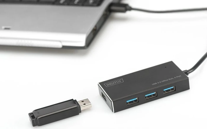 Digitus Office Hub, USB-Hub, 4x USB-A 3.0, USB-A 3.0 [Stecker]