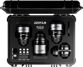 DZOFilm Pavo 2x Anamorphic 28/40/75mm Blue Flare metric 3-Lens Set für PL