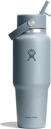 Hydro Flask Wide Mouth Travel Flex Straw Cap Isolierflasche 946ml shale grey