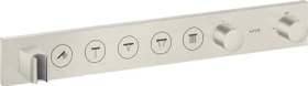 Hansgrohe AXOR ShowerSolutions Thermostatmodul Select 670/90 Unterputz für 5 Verbraucher edelstahloptik