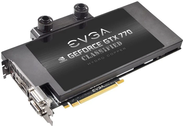 EVGA GeForce GTX 770 Classified Hydro Copper, 4GB GDDR5, 2x DVI, HDMI, DP