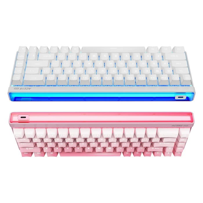 Mchose Ace 68 Air HE Ultra Esports Keyboard, Aurora Black, LEDs RGB, Mount Tai Magnetic Switch GT, USB, US