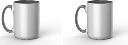 Cricut Mug Press Bedruckbare Tasse 425ml, grau/weiß