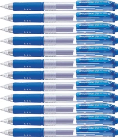 Pentel Hybrid Gel Grip K157 0.7mm/0.35mm Gelroller blau/transparent, 12er-Pack
