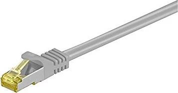 goobay Patchkabel, Cat7/Cat6a, S/FTP, RJ-45/RJ-45, 0.25m, grau