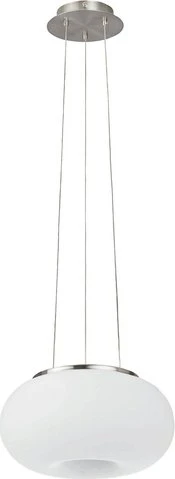 Eglo Optica-C Hängeleuchte 37.5cm nickel/weiß