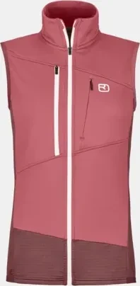 Ortovox Fleece Grid Funktionsweste mountain rose (Damen)