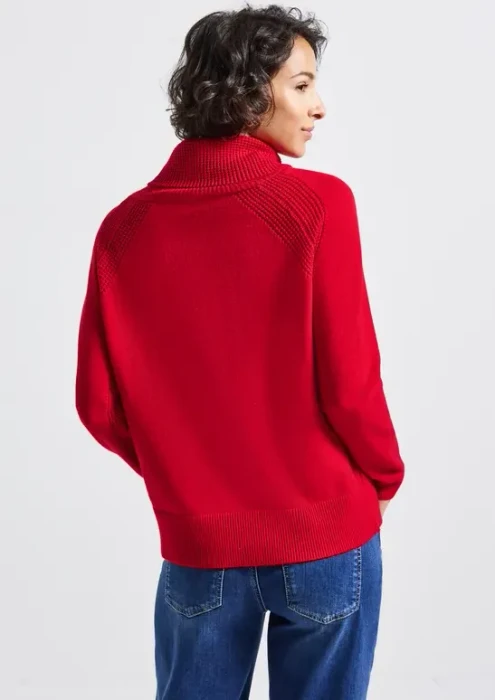 Street One Stehkragen Pullover racing red (Damen)