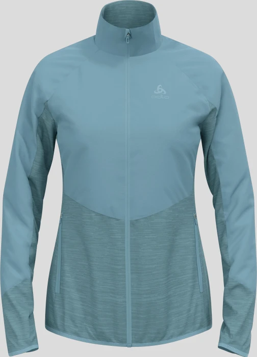 Odlo The Run Easy Warm Hybrid Funktionsjacke provincial blue (Damen)