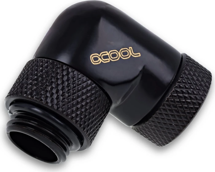 Alphacool Eiszapfen 90° L-Winkeladapter G1/4" AG auf G1/4" IG, deep black, 4er-Pack