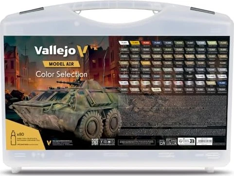 Vallejo Model Air Color Selection Farbset, 80-tlg.