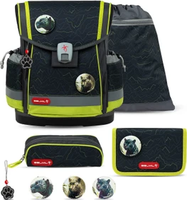 Belmil Classy Plus Mountain Lime Schultaschen-Set, 4-tlg.
