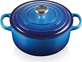 Le Creuset Signature Gusseisen Bräter rund 22cm 3.3l azure