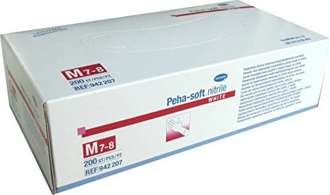 Hartmann Peha-soft Nitrile white powderfree Einweghandschuhe M, 200 Stück