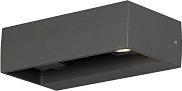 Konstsmide Monza 21cm Wandleuchte 2-flammig anthrazit
