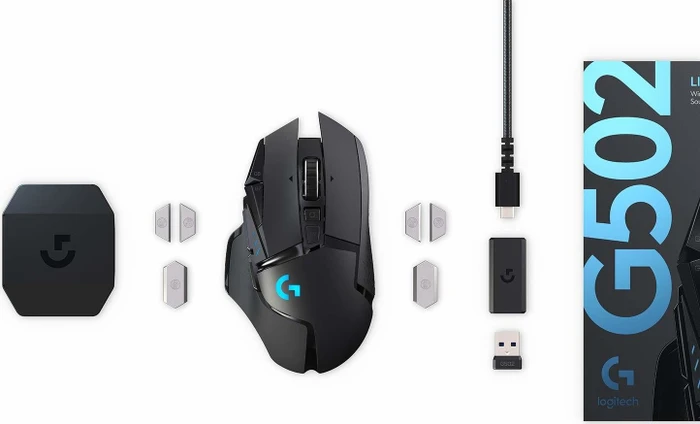 Logitech G502 Lightspeed Wireless Gaming Mouse, USB