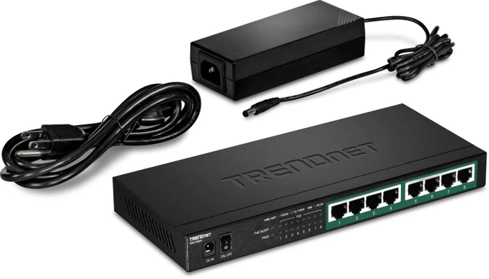 TRENDnet TPE-TG Desktop Gigabit Switch, 8x RJ-45, 120W PoE+