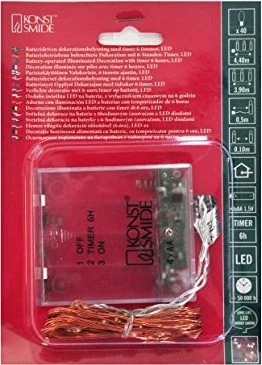 Konstsmide Micro Lichterkette LED 40x warmweiß