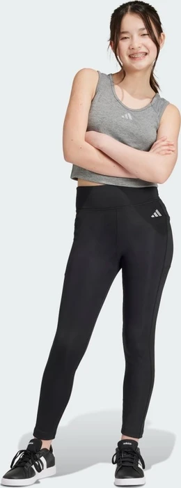 adidas Optime Hose 7/8 black/reflective silver (Junior)