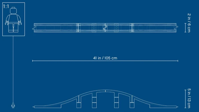 LEGO DUPLO - Eisenbahnbrücke und Schienen
