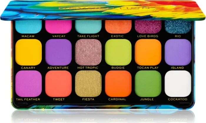 Revolution Beauty Forever Flawless Bird of Paradise Eyeshadow Palette, 19.8g (18x 1.1g)