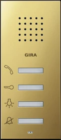 Gira System 55 Wohnungsstation AP, Innenstation, Aufputz, Messing