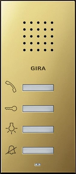 Gira System 55 Wohnungsstation AP, Innenstation, Aufputz, Messing