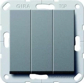Gira System 55 Wipptaster 3-fach 10A 250V, anthrazit