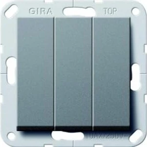 Gira System 55 Wipptaster 3-fach 10A 250V, anthrazit
