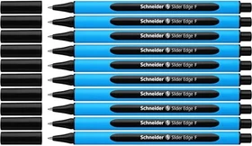 Schneider Slider Edge F Kugelschreiber schwarz/blau, 10er-Pack