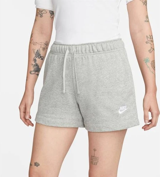 Nike Sportswear Club Fleece Hose kurz dark grey heather/white (Damen)