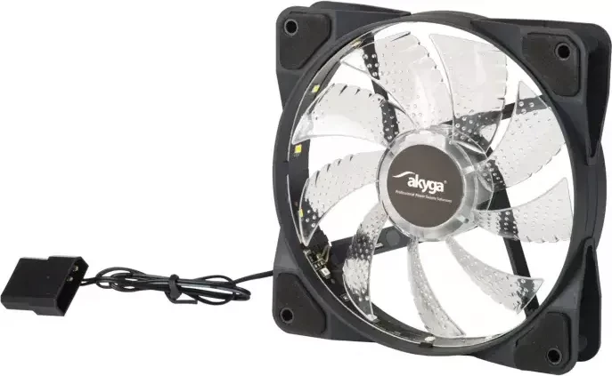 Akyga LED-Lüfter Rainbow, 120mm
