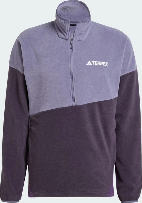 adidas Terrex Multi Climawarm Fleece Anorak preloved violet/aurora black/aurora plum (Herren)