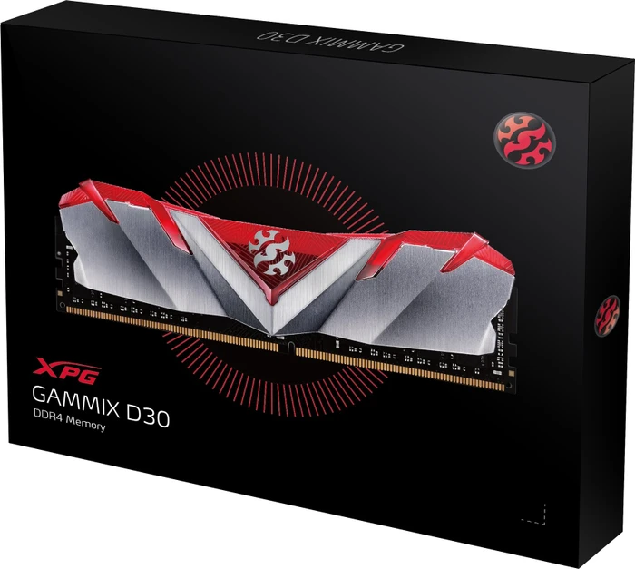 ADATA XPG Gammix D30 rot UDIMM 16GB Kit, DDR4-3200, CL16-18-18, 1RX8
