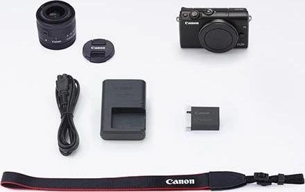 Canon EOS M100 schwarz mit Objektiv EF-M 15-45mm 3.5-6.3 IS STM