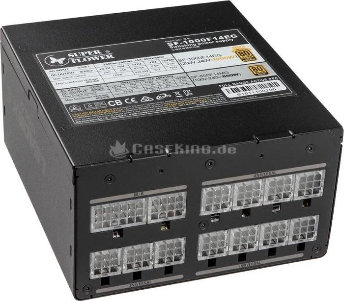Super Flower Leadex II Gold schwarz 1000W, ATX 2.3