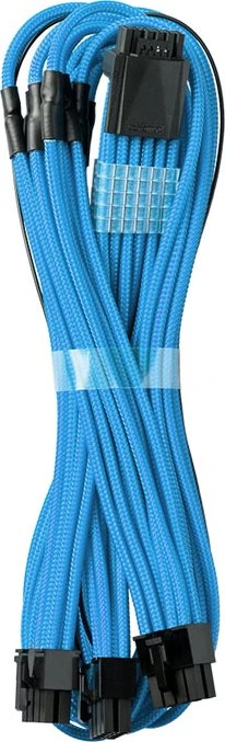 CableMod C-Series Pro ModMesh 12VHPWR for Corsair, 3x 8-Pin PCIe Stecker auf 16-Pin PCIe 5.0 12VHPWR Stecker, Adapterkabel, hellblau, 60cm